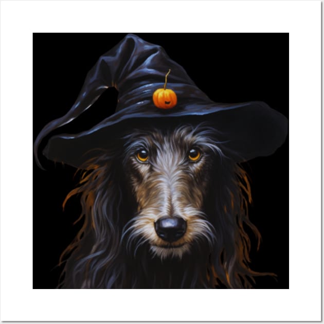 Scottish Deerhound Halloween Wall Art by NatashaCuteShop